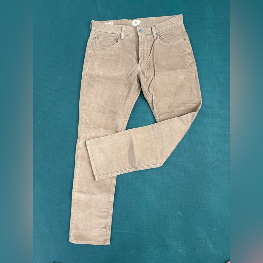 J. Crew Men's Beige Straight Jeans